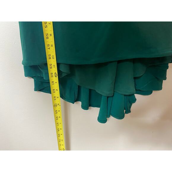 MAC DUGGAL DRESS GOWN 16 GREEN MOTHER OF BRIDE BRIDESMAID HOLIDAYS FORMAL - Picture 16 of 16